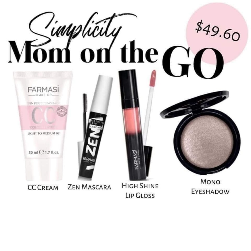 Makeup Bundle CC Cream Mascara Gloss Eye shadow